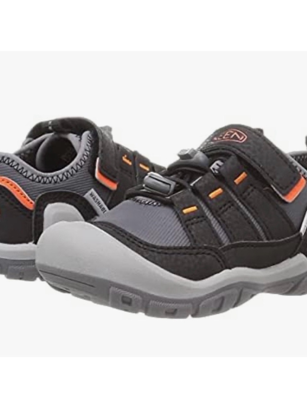 KEEN Knotxb Hollow 8 I Gray and Orange Athletic Closed-Toe Sneaker